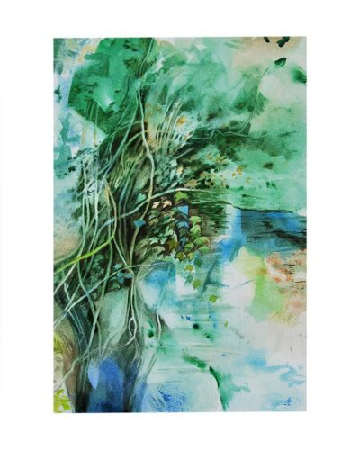 "La combe" - Aquarelle sur papier Hahnemühle - 37,7x25,7 cm - 2019 "La combe"