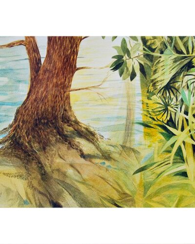 "La petite rive" ☆ Aquarelle sur papier Hahnemühle - 25,7x37,7 cm - 2019