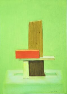 "Composition#4" Aquarelle sur papier Hahnemühle, 35x47cm