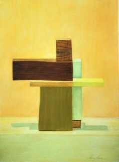 "Composition#5" Aquarelle sur papier Hahnemühle, 35x47cm